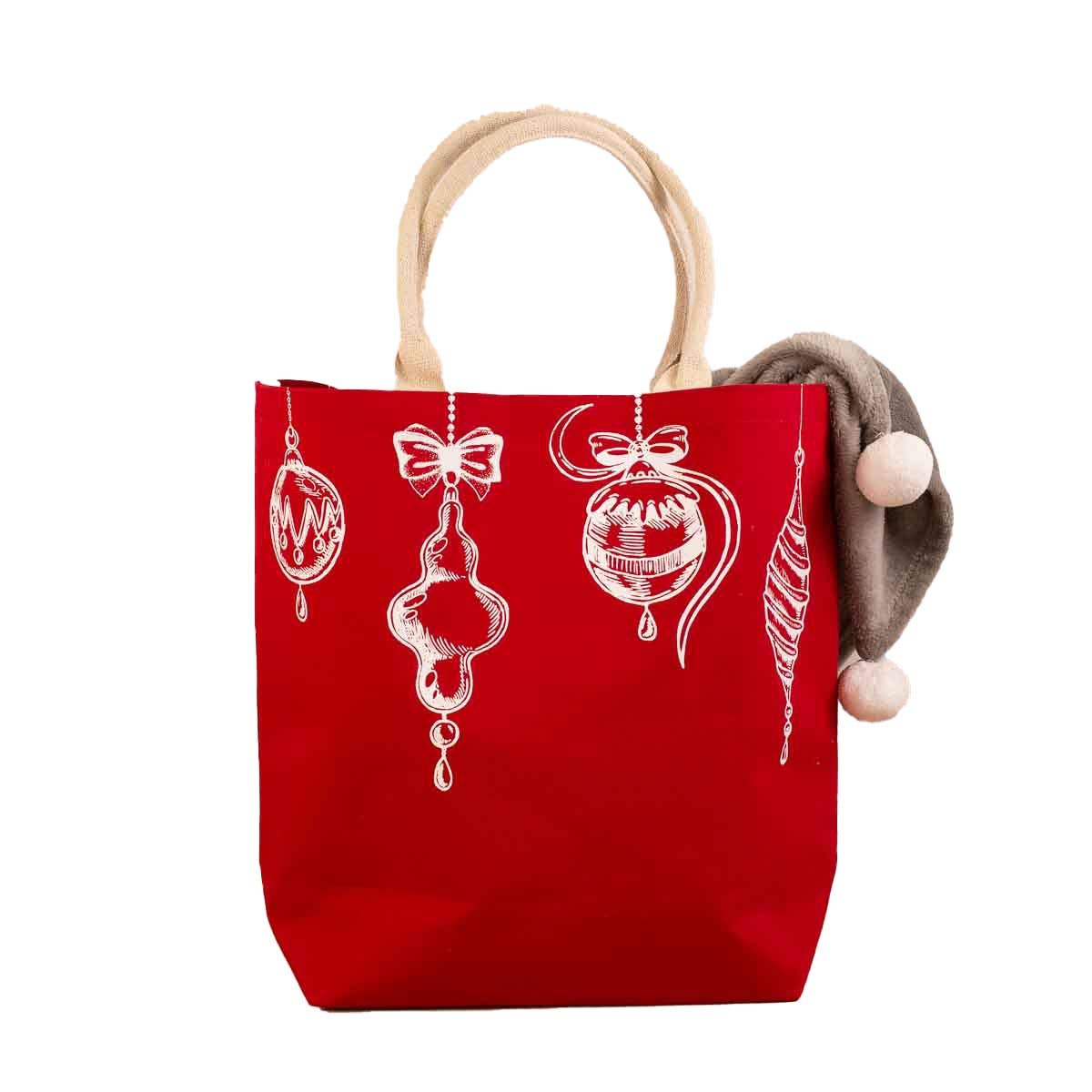 Classic Ornament Tote   Red/White