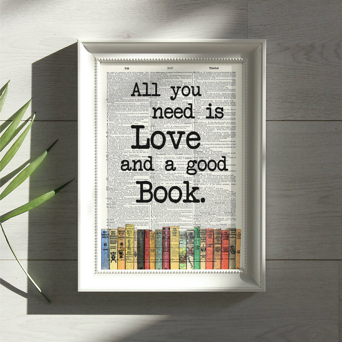 Art | Dictionary Page | Vintage | Love and a book