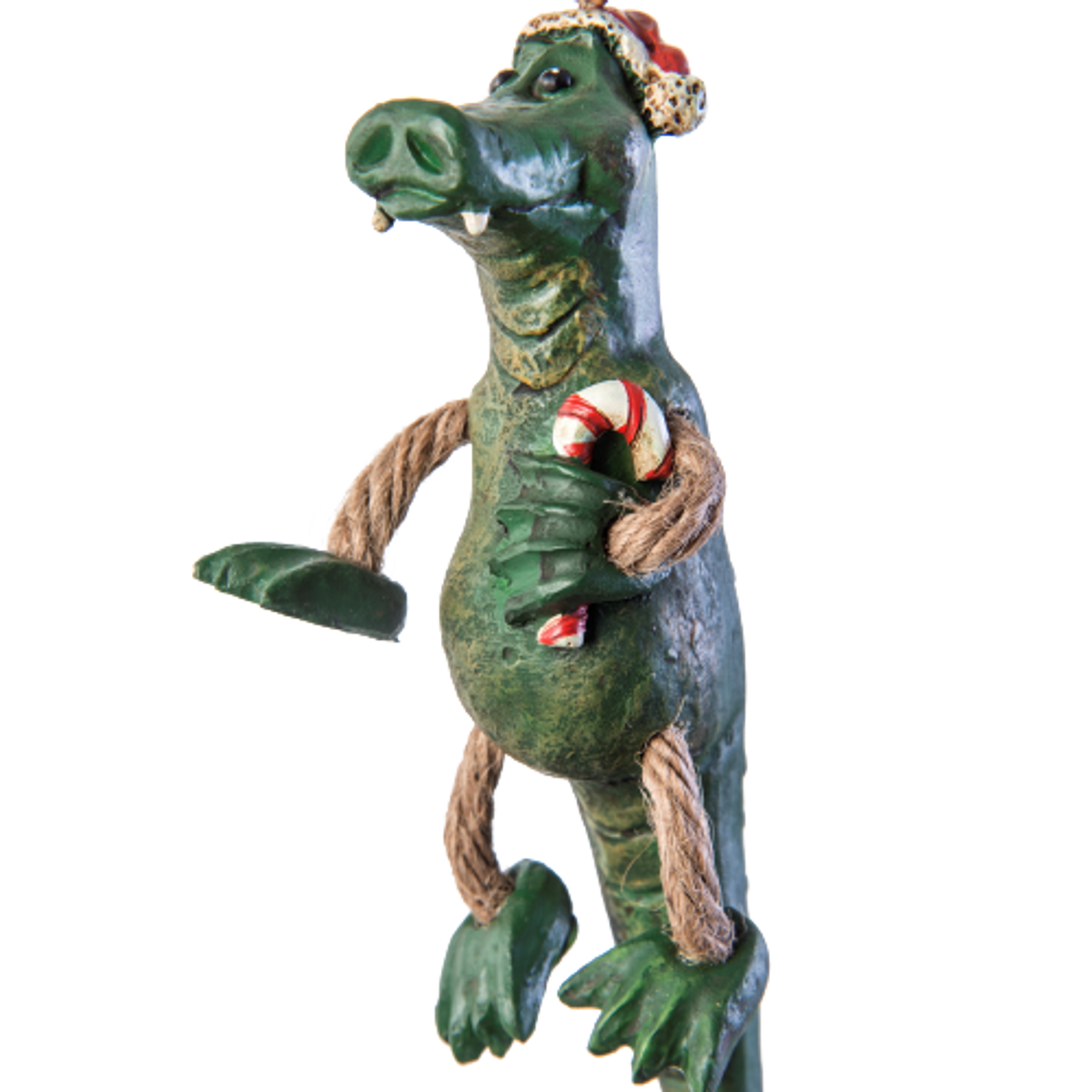 Alligator Zoo Ornament Christmas Santa Hat