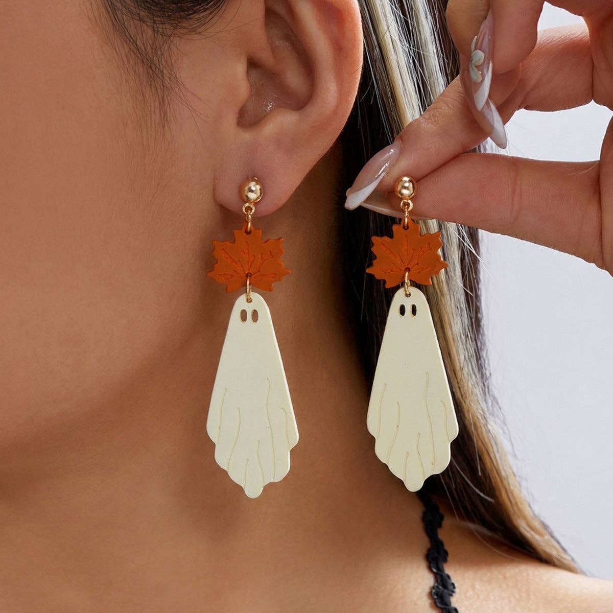 Halloween Ghost Playful Earrings