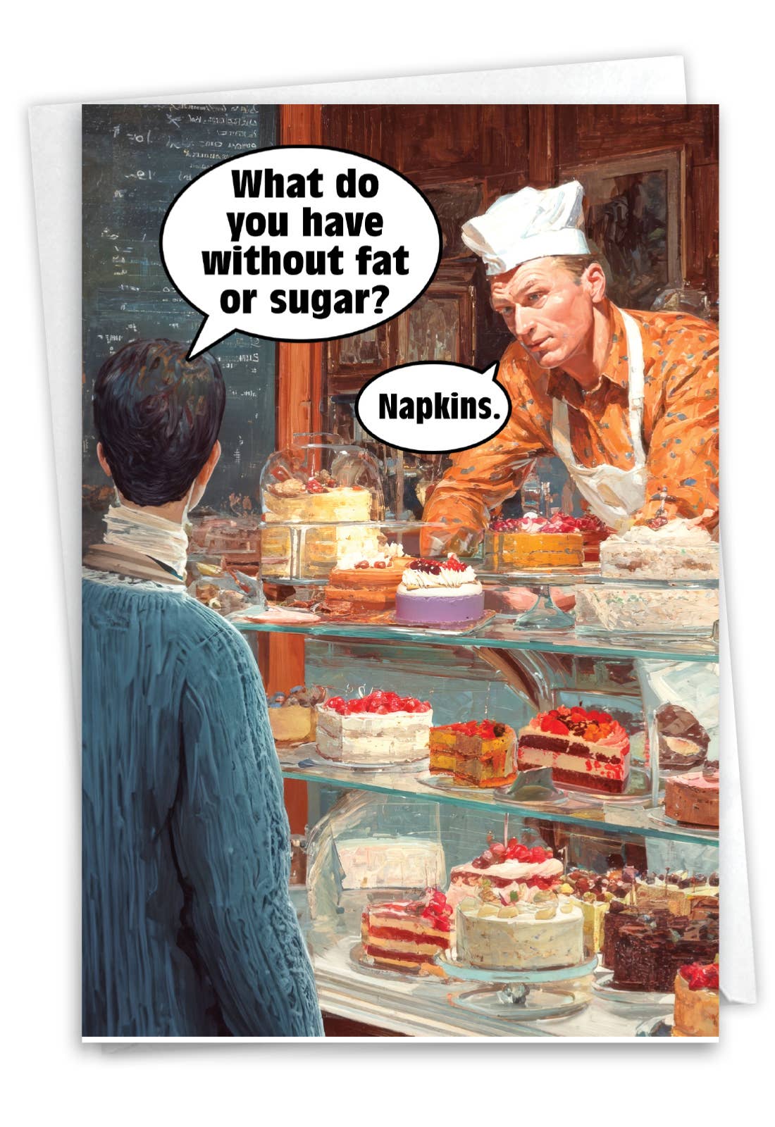 Napkins Funny Birthday Greeting Card