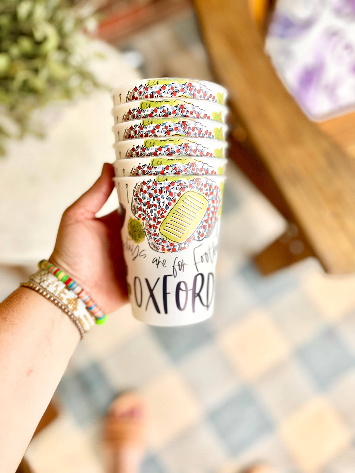Oxford Reusable Party Cups, gifts, college games, alumni: Unwrapped