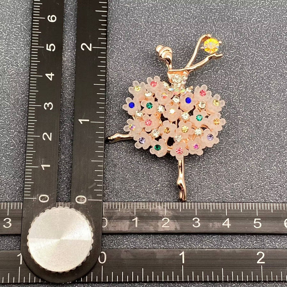 Elegant Ballet Girl Brooch