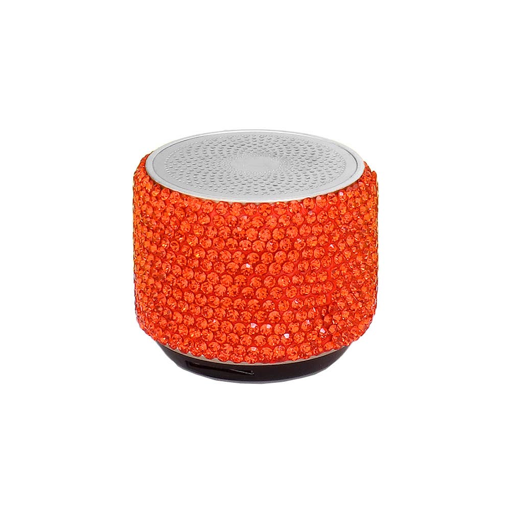 Mini Portable Bling Studded Wireless Speaker
: PEACH