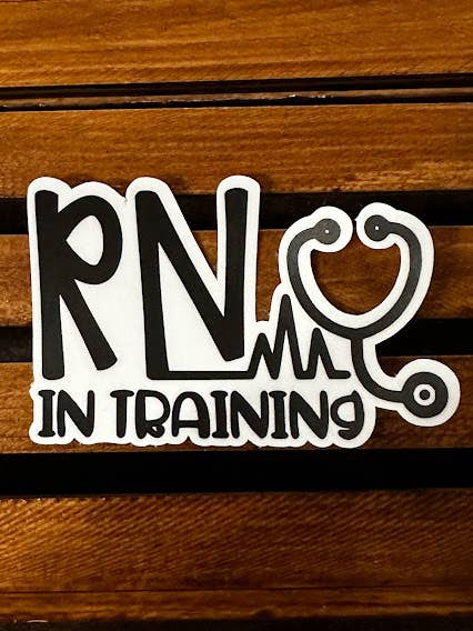 RN in Training Waterproof/UV Resistant Sticker