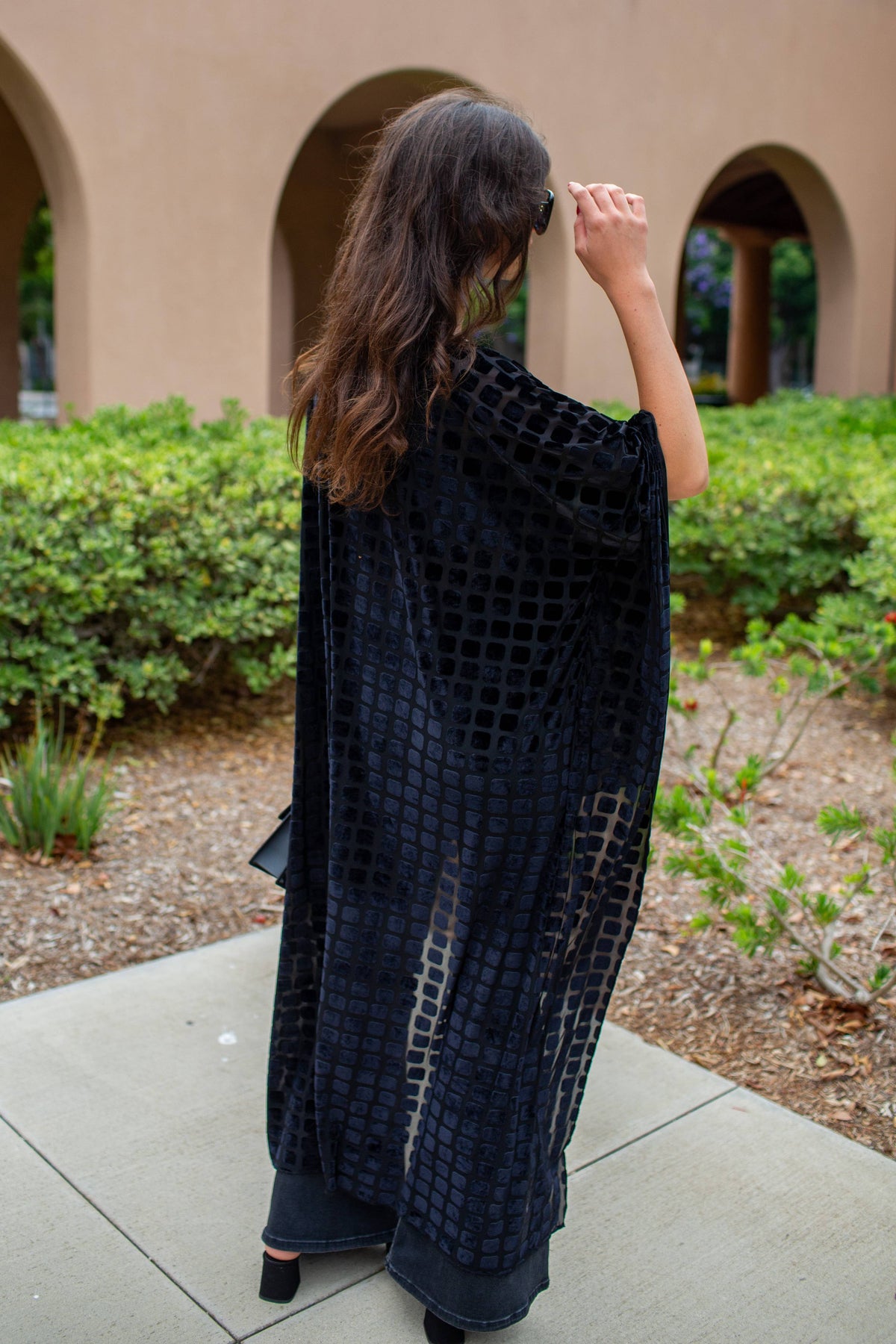 Dottie Onyx Burnout Float Scarf Top