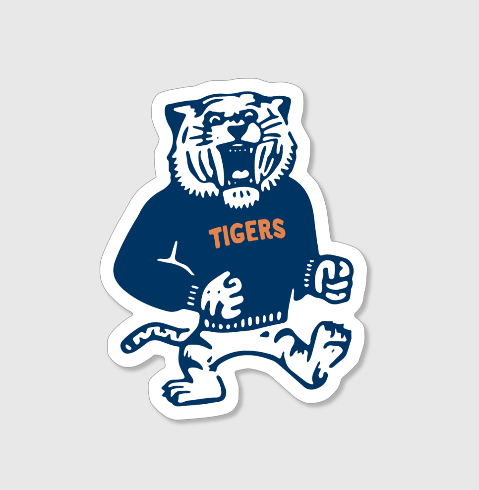 Vintage Auburn Tiger Sticker