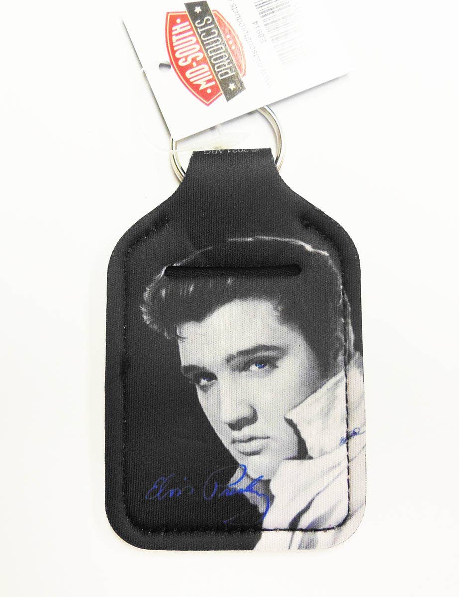 Elvis Keychain - Black &amp; White