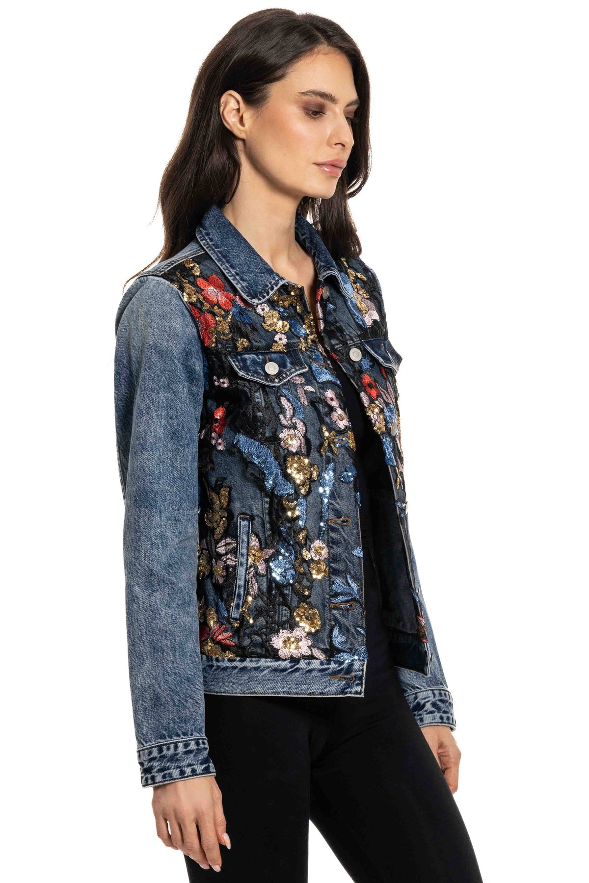Embroidered Denim Jacket