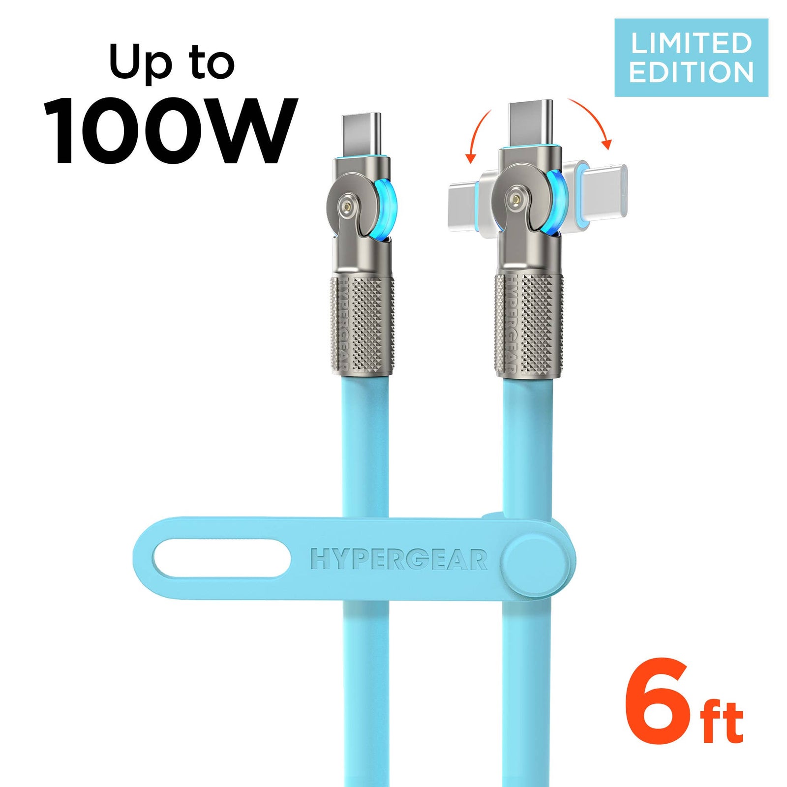 Chunky180° 100W USB-C to USB-C Rugged Fast Charge Cable 6ft