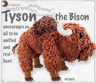 Tyson the Bison String Doll Keychain
