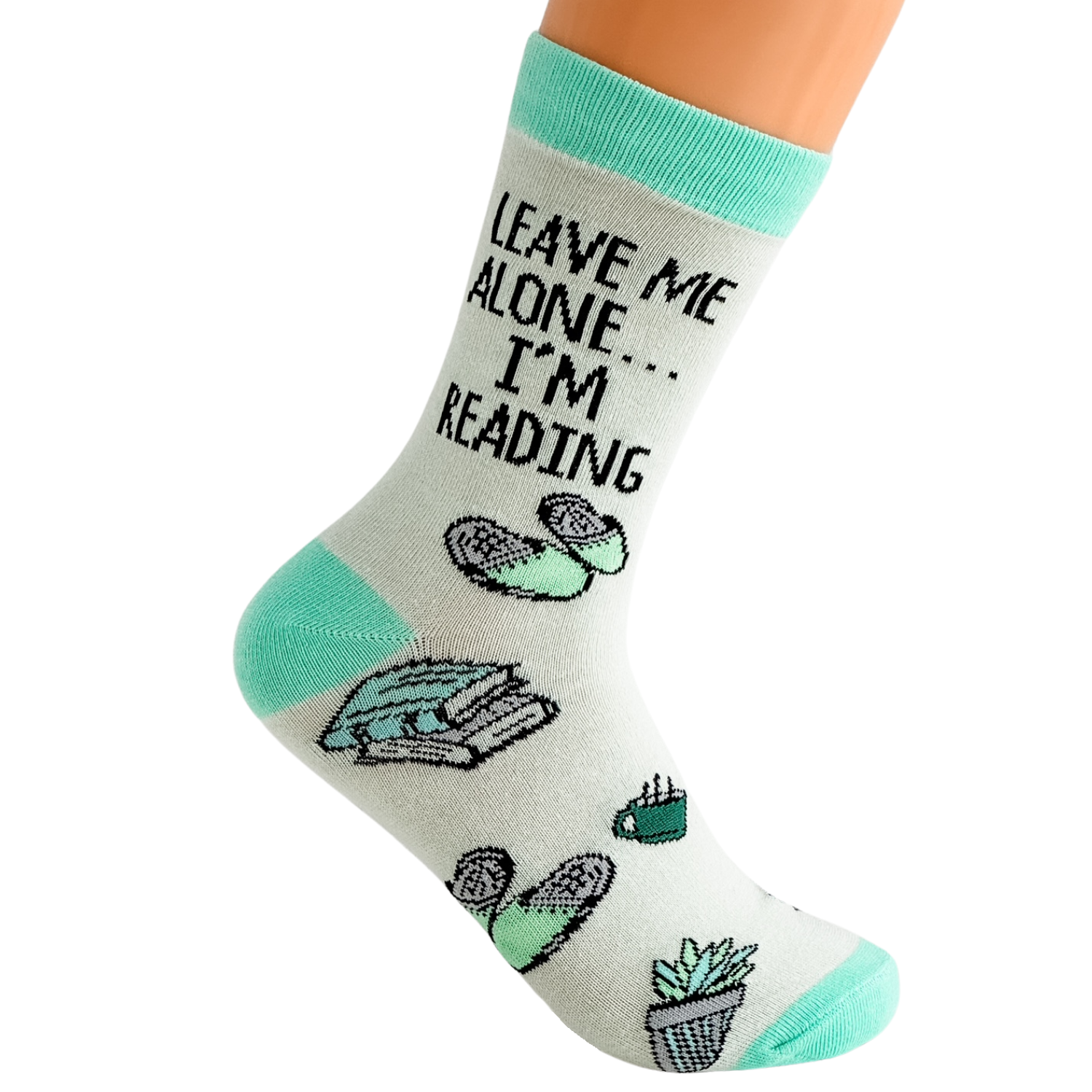 Leave Me Alone I'm Reading - Funny Unisex Socks