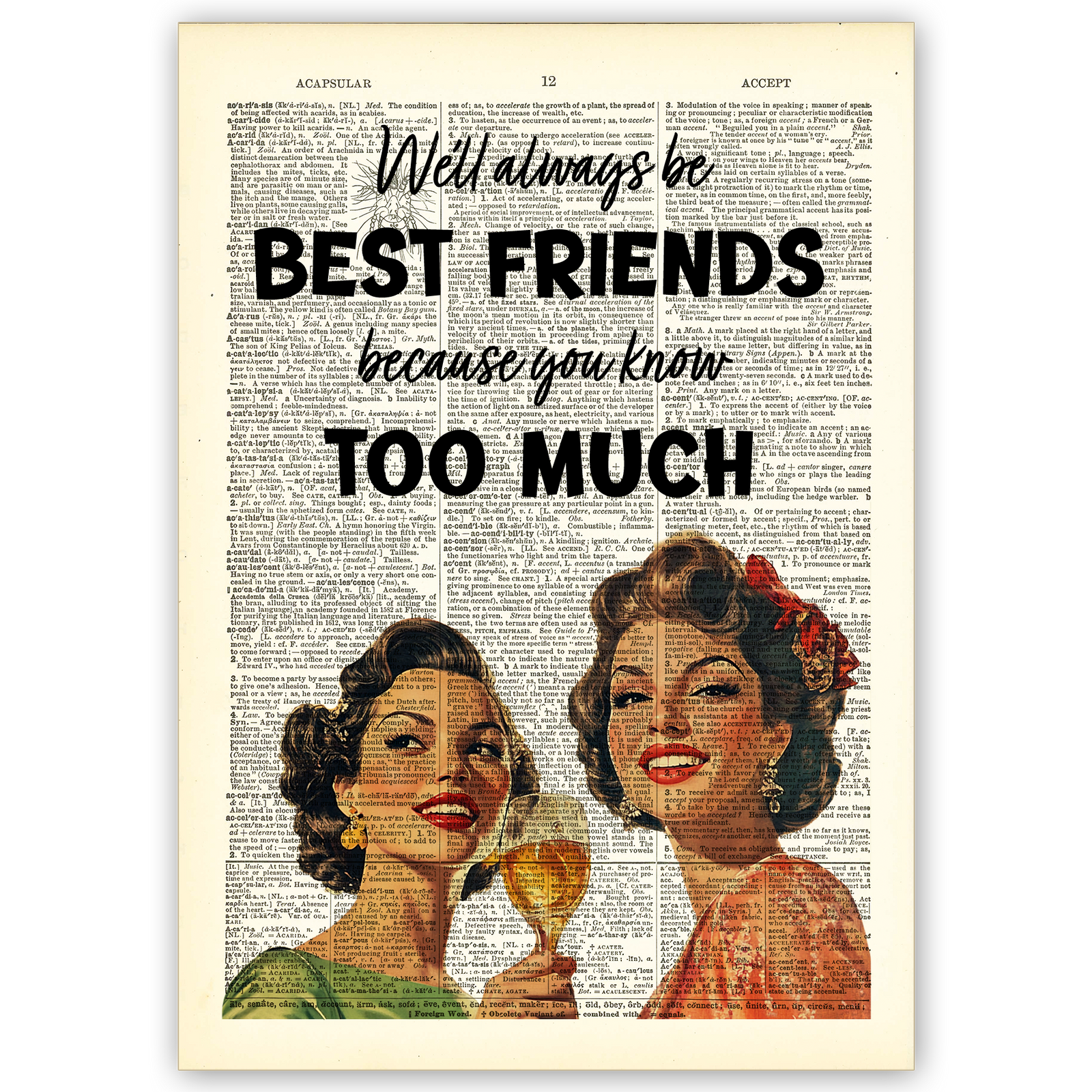 Art Print Dictionary Page | We'll Always Be