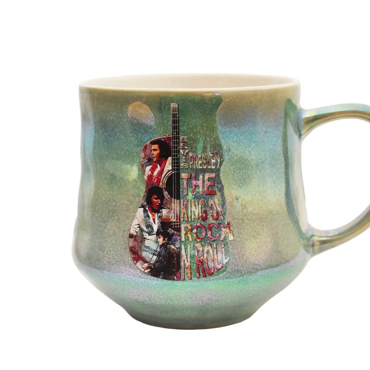 Elvis Mug - Multi-Color Guitar Glazed