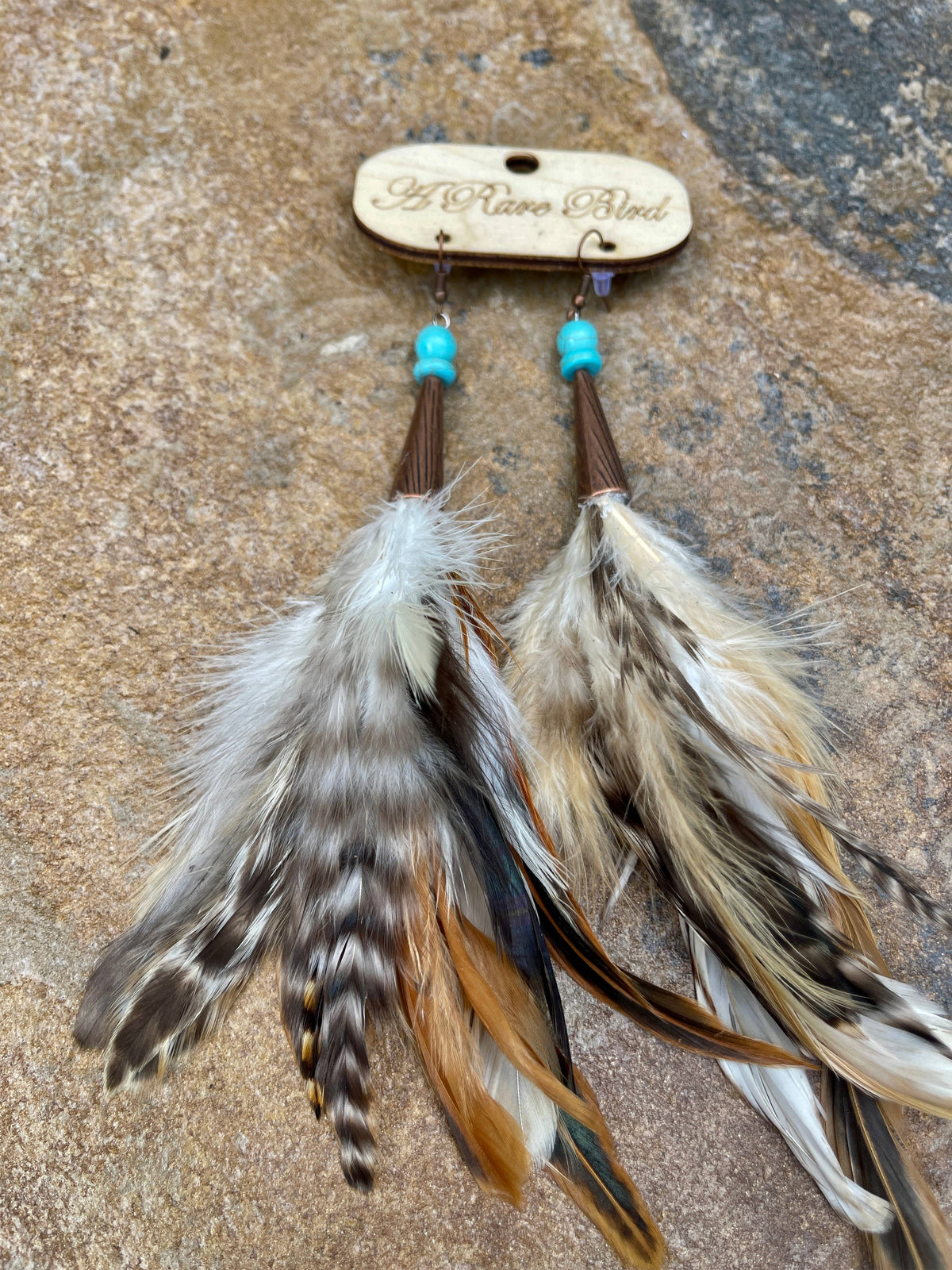 Feather Feather Earrings: Silver