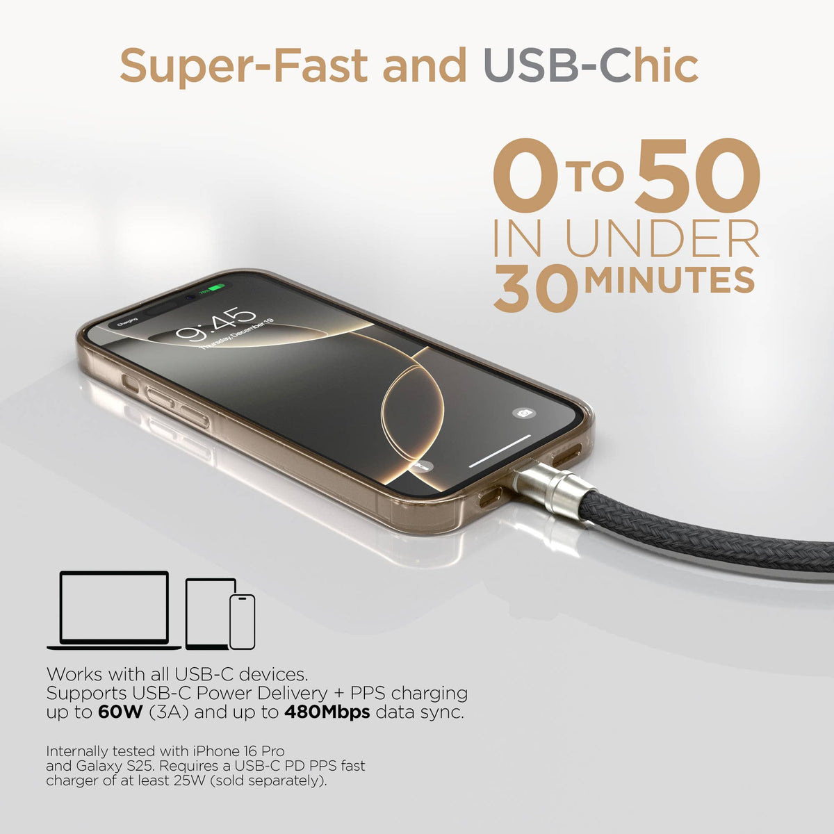 2-in-1 Universal Crossbody Phone Strap and Charging Cable