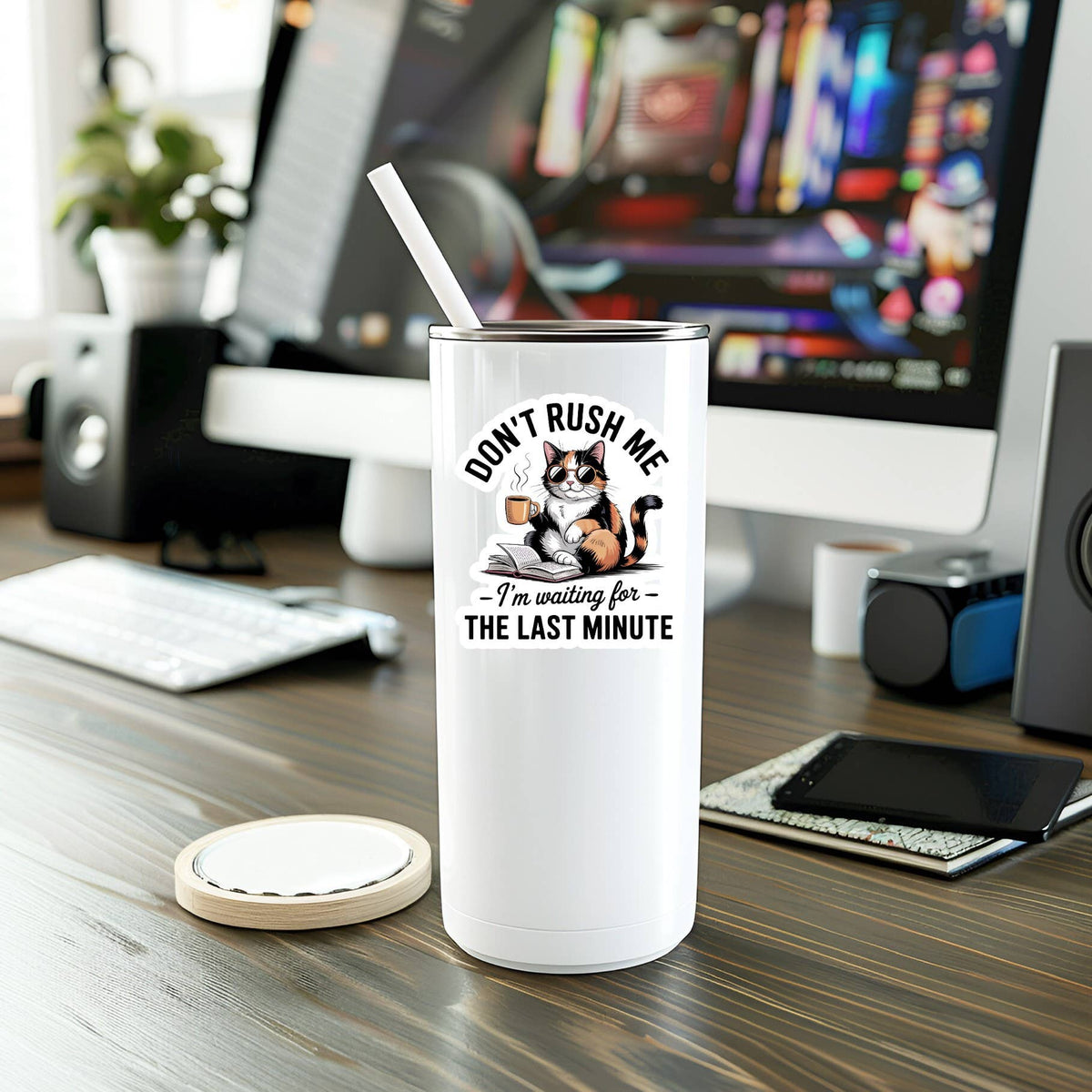 Funny Don't Rush Me Vinyl Sticker