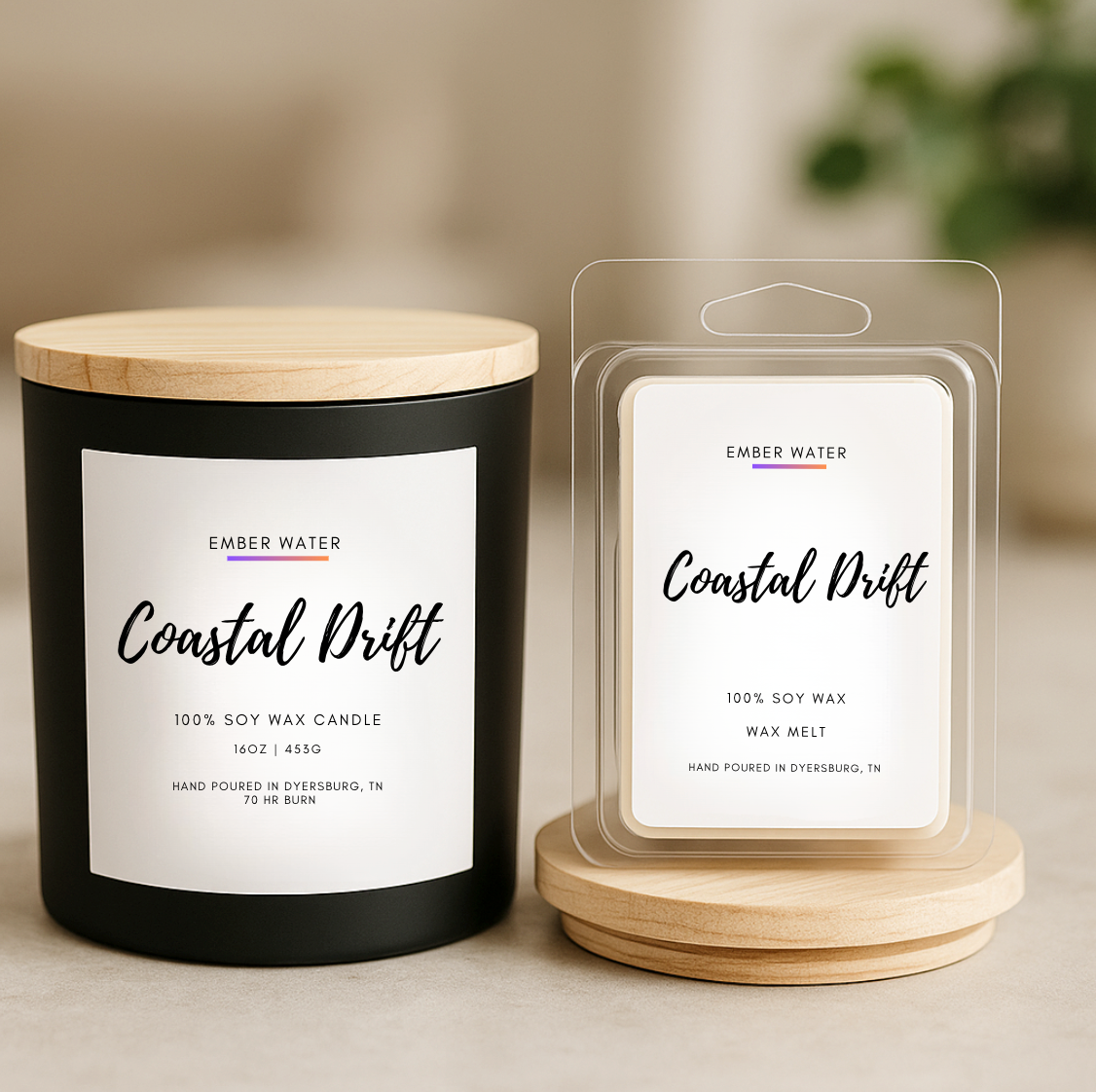 Coastal Drift 16 oz 100% Soy Candle