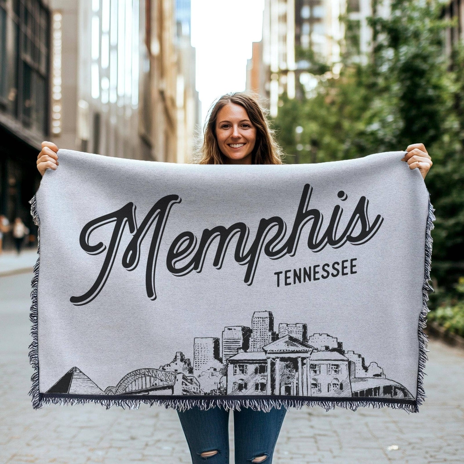Memphis Tennessee City Blanket