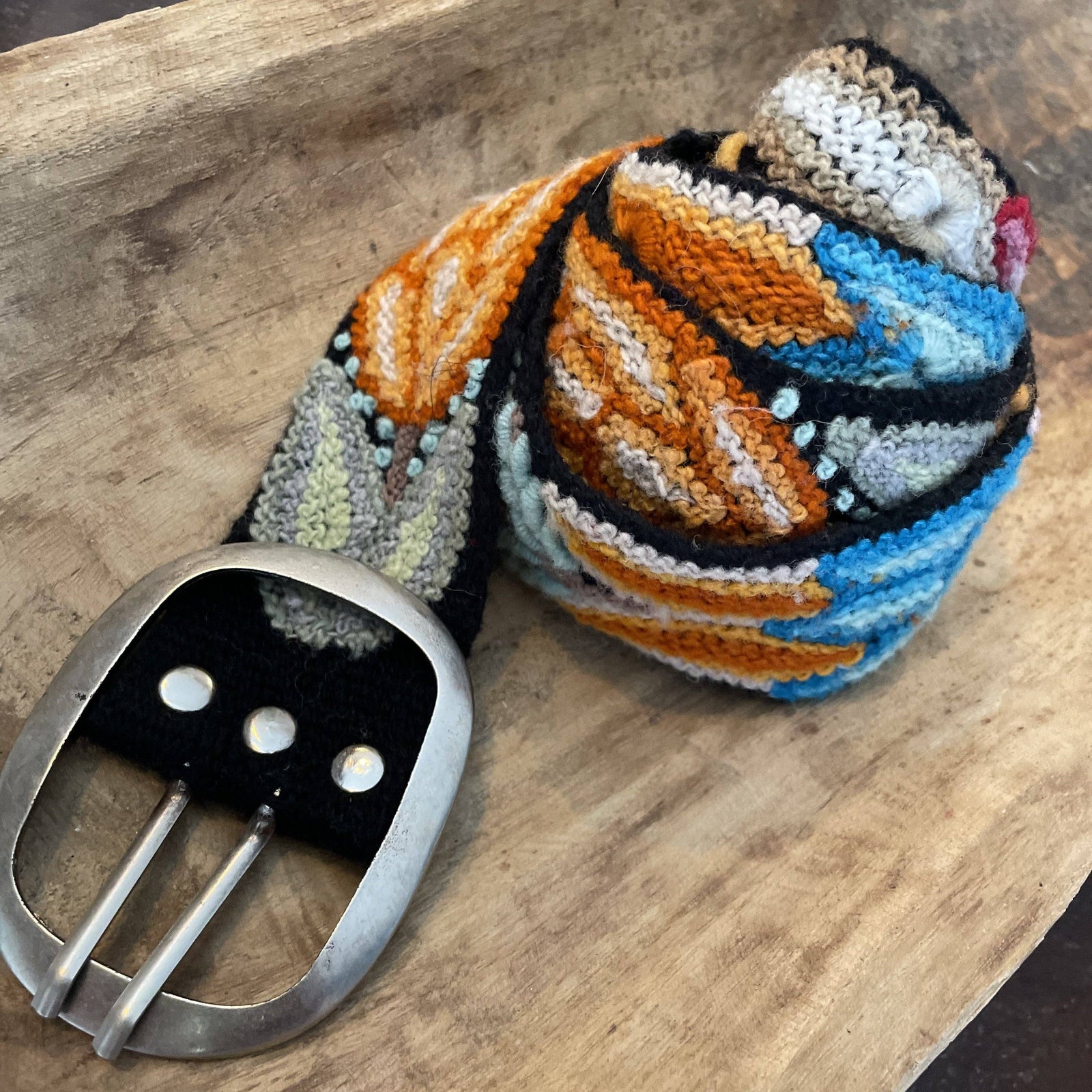 Embroidered belt