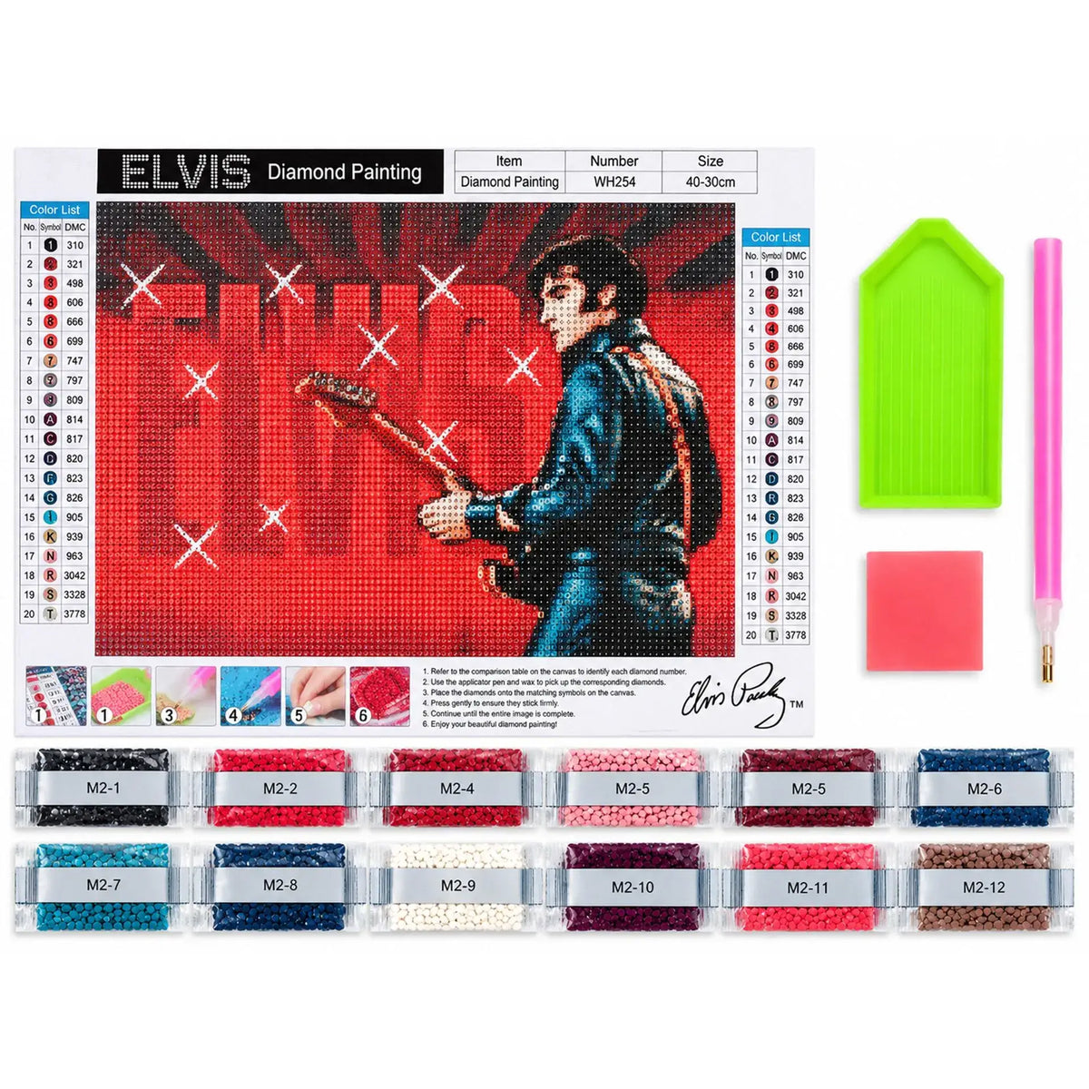Elvis Diamond Painting Kit - '68 Name