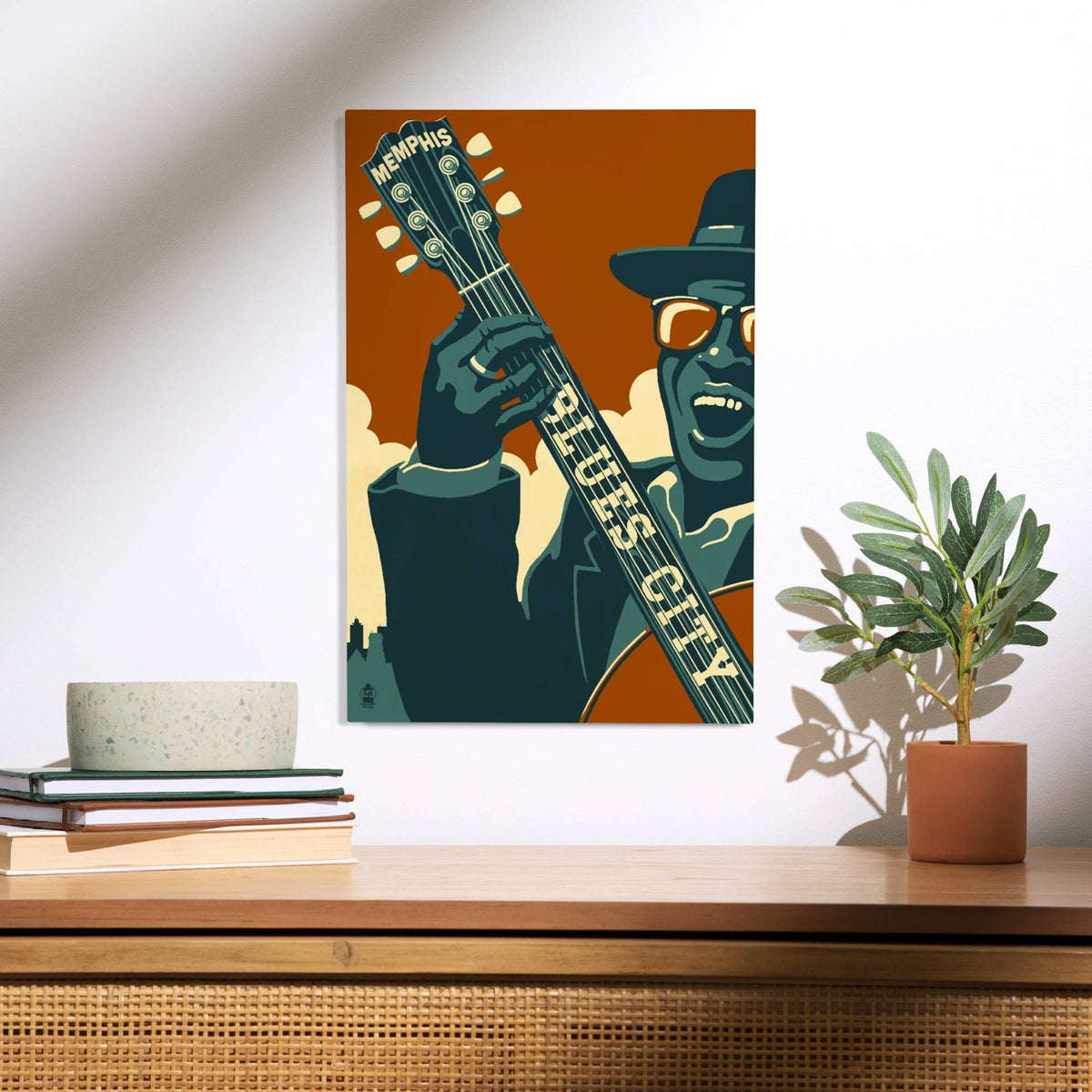 PREMIUM WOOD SIGN Memphis, Tennessee, Blues City