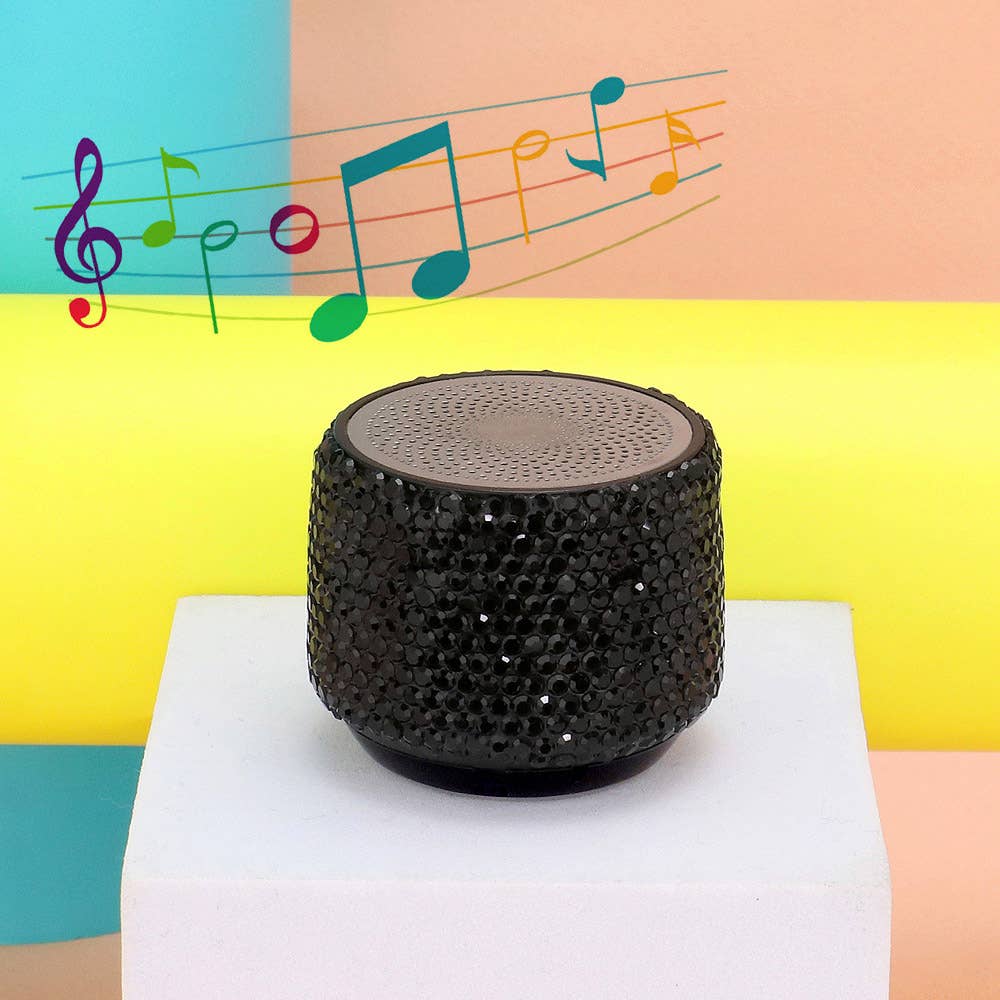 Mini Portable Bling Studded Wireless Speaker
: PEACH
