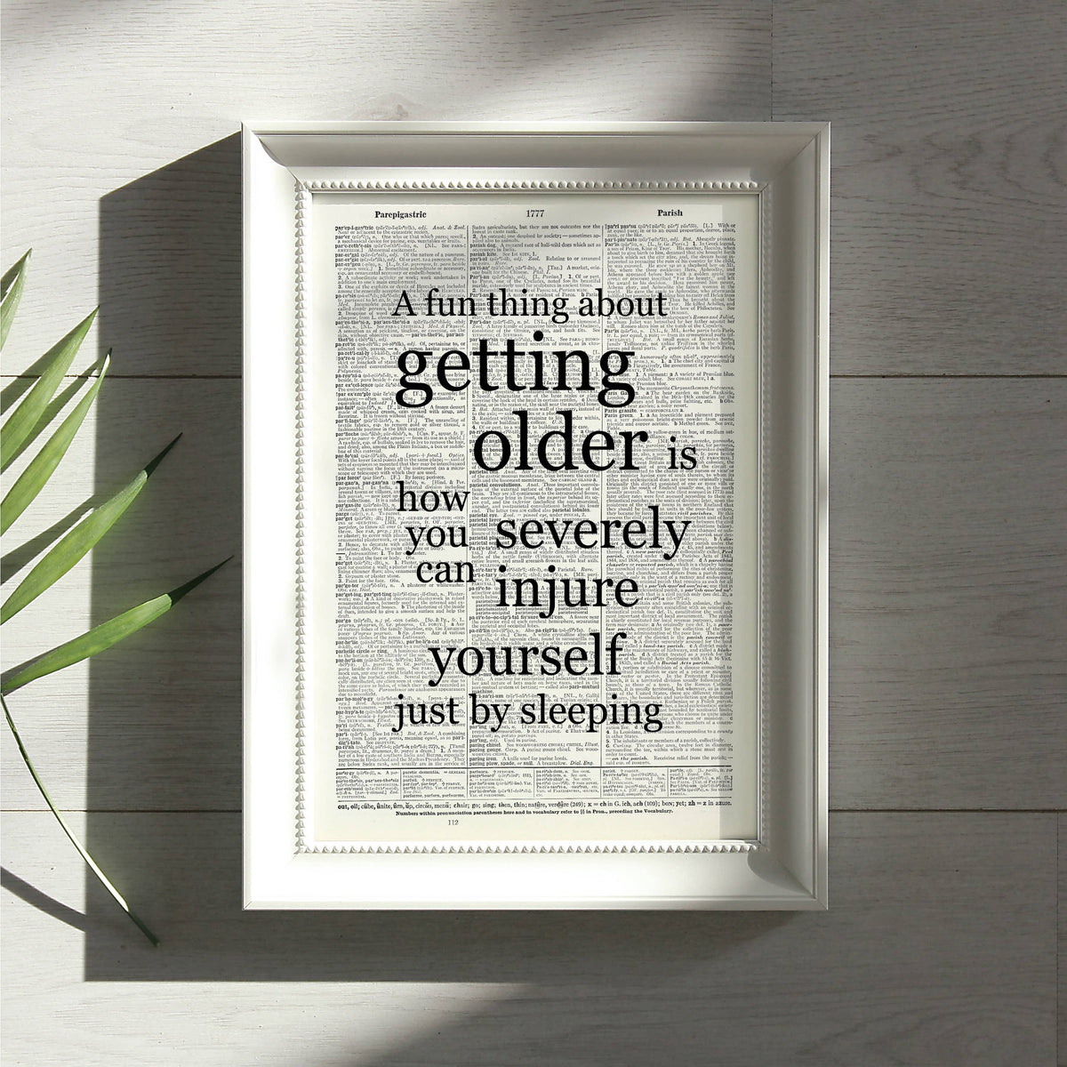 Art Print | Dictionary Page | Vintage | Fun Thing About