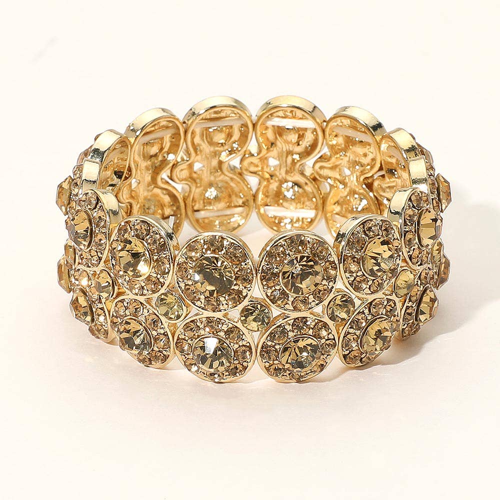 Crystal Rhinestone Stretch Bracelet