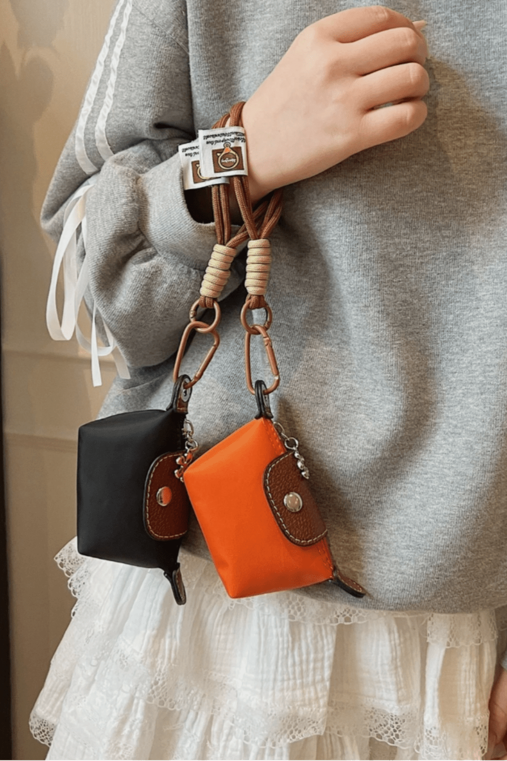 Nylon Mini Coin Pouch/Bag Charm