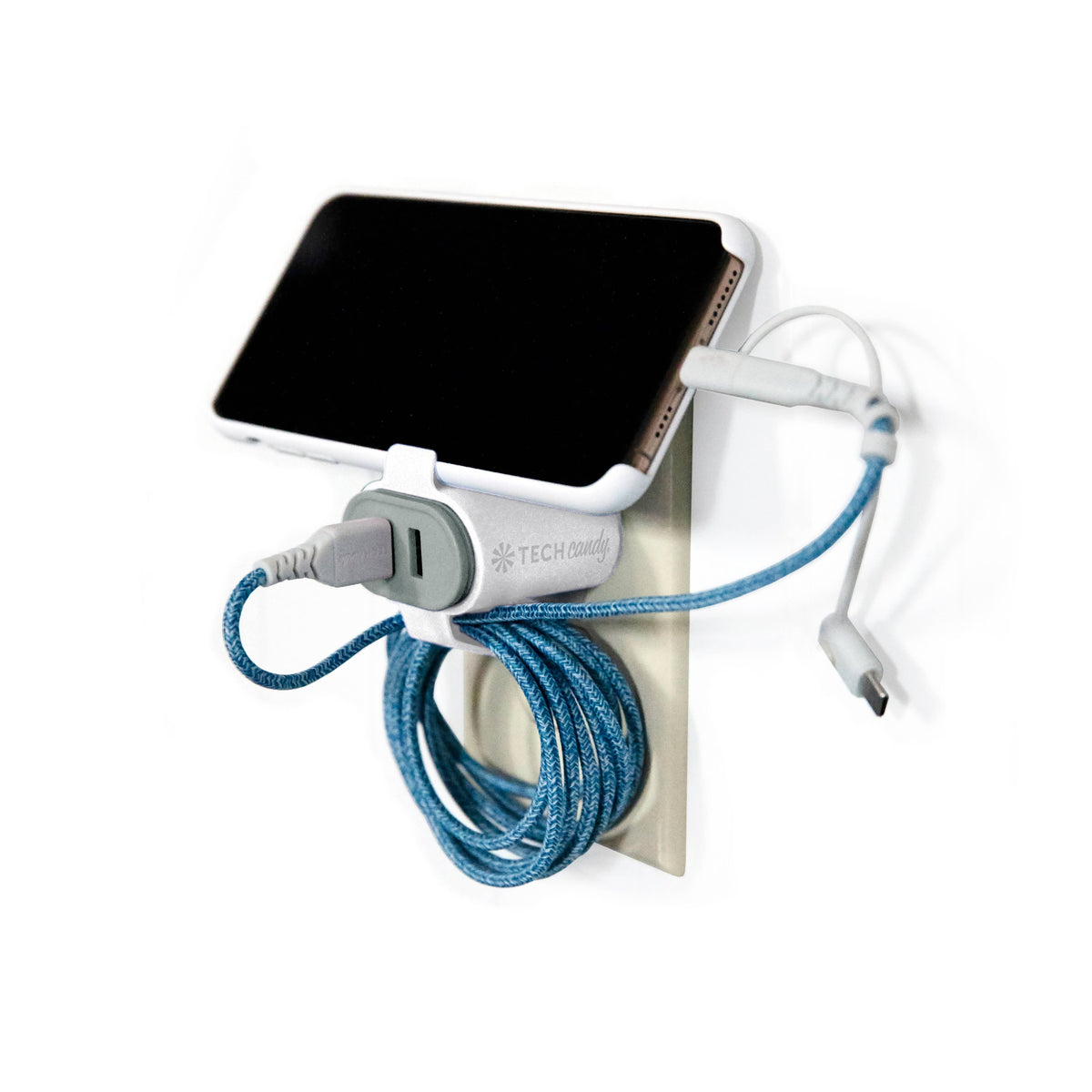 ID ME USB POWER ADAPTER : WHITE/LIGHT SLATE: WHITE/LIGHT SLATE
