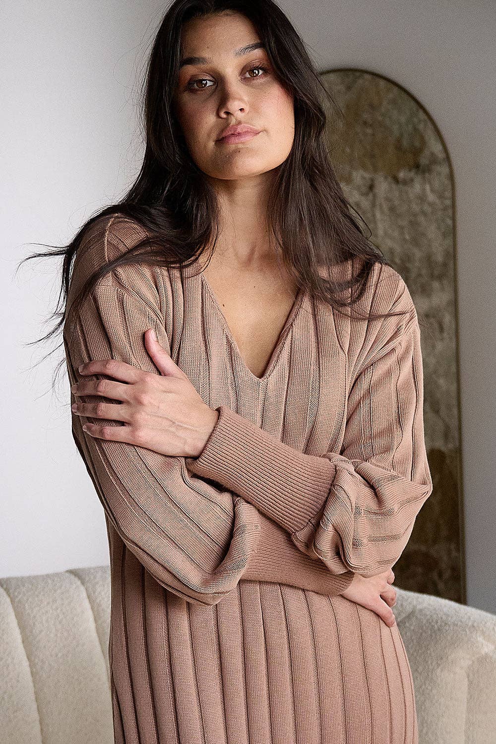 Arlow Dress - Clay: Clay / S/M