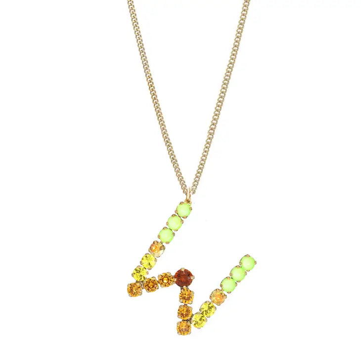 Monogram in Colors Necklace - Choose Your Initial