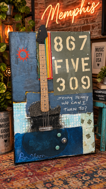 "8675309" Original painting by local Memphian Ron Olson
