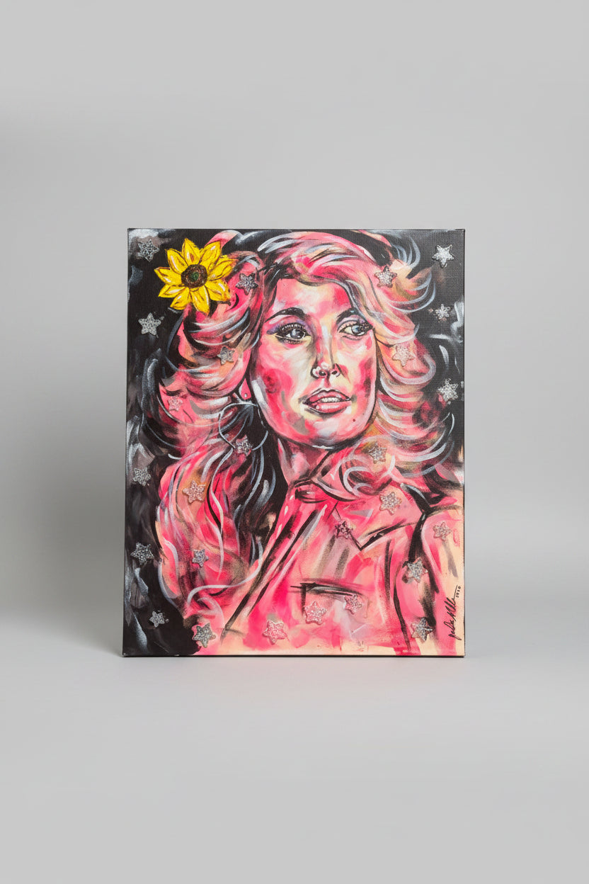 "Dolly Parton 9 to 5"- Original Art  by Local Jade Miller