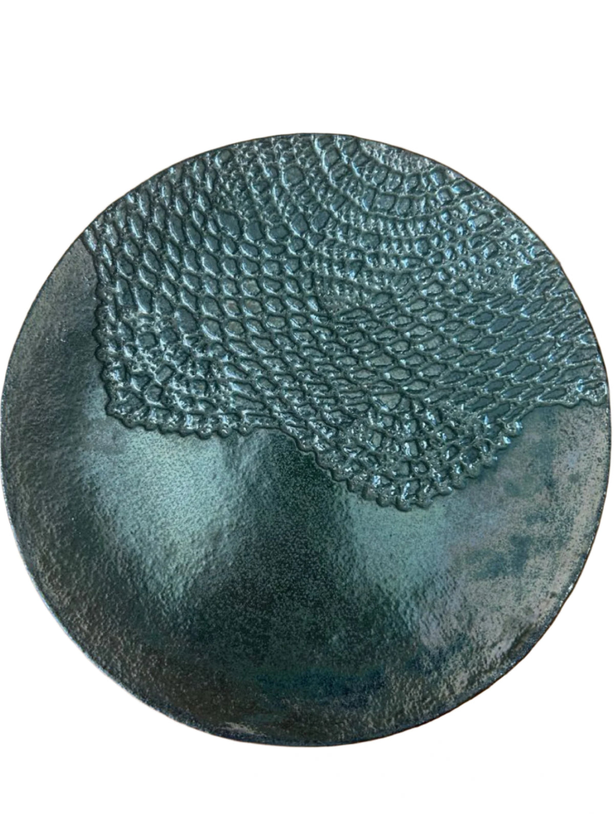 Green Saucer with Inlay