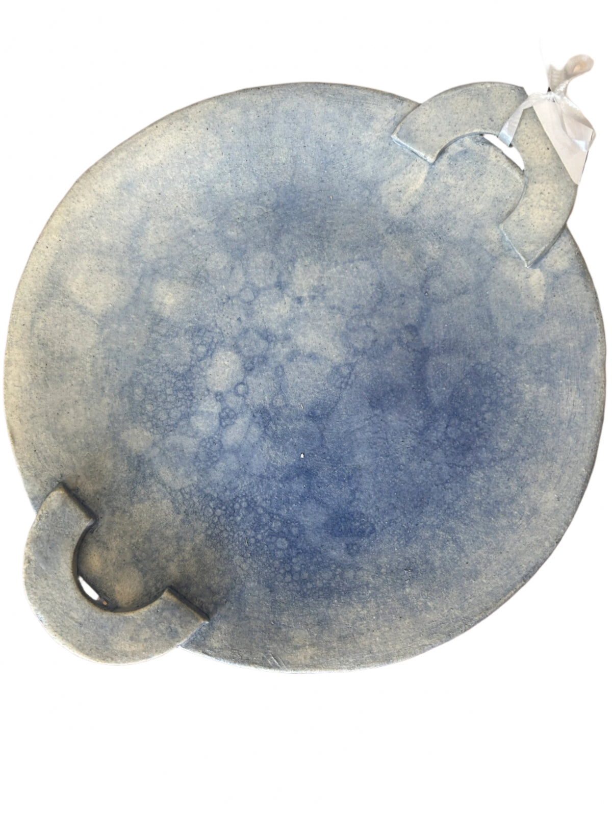Blue Bubbles Round Serving Plate
