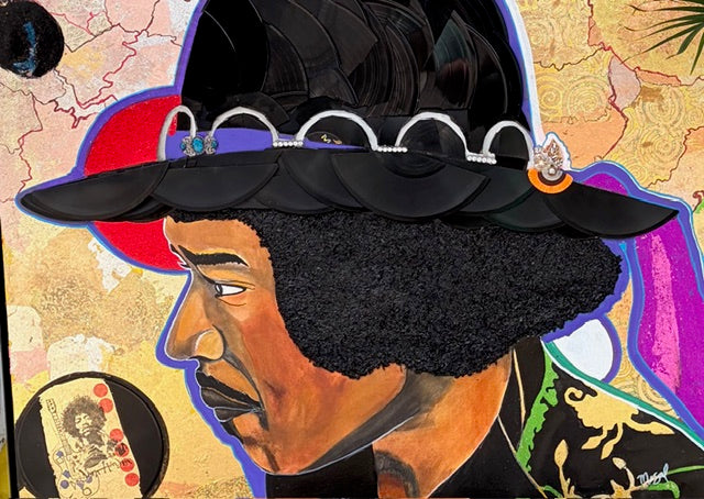 Jimi Hendrix by Local Artist Mosal