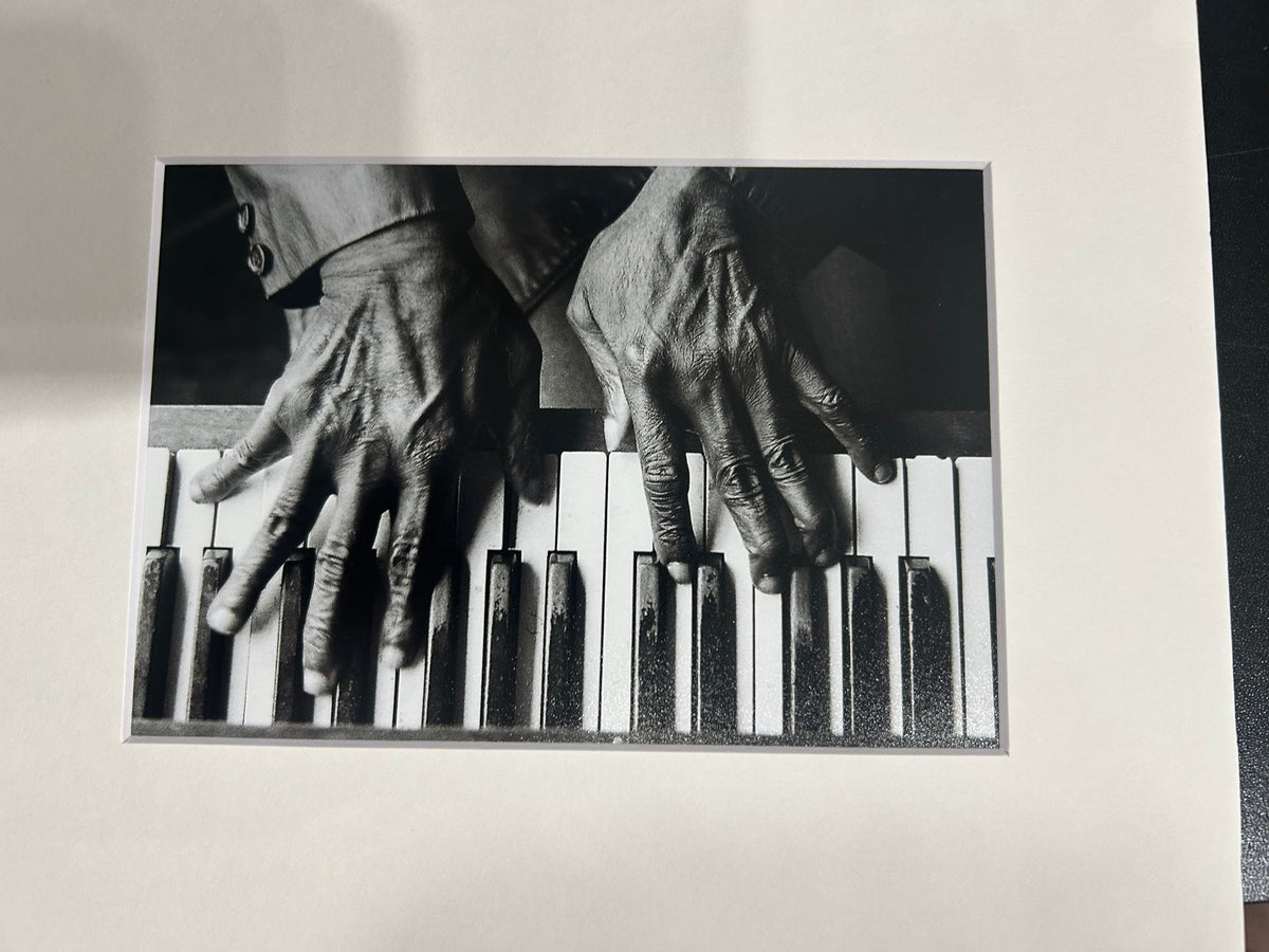 "Piano Hands" Matted Photograph by Karen
