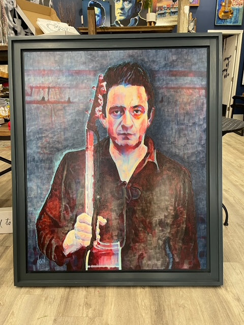 Johnny Cash Original  by Jeremy Lewin, a local Memphis artist