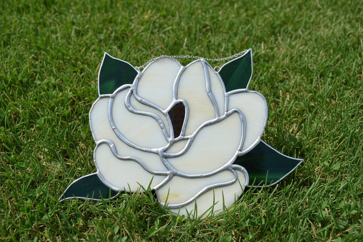Magnolia Stained Glass  By Local Art Tonya Lynn