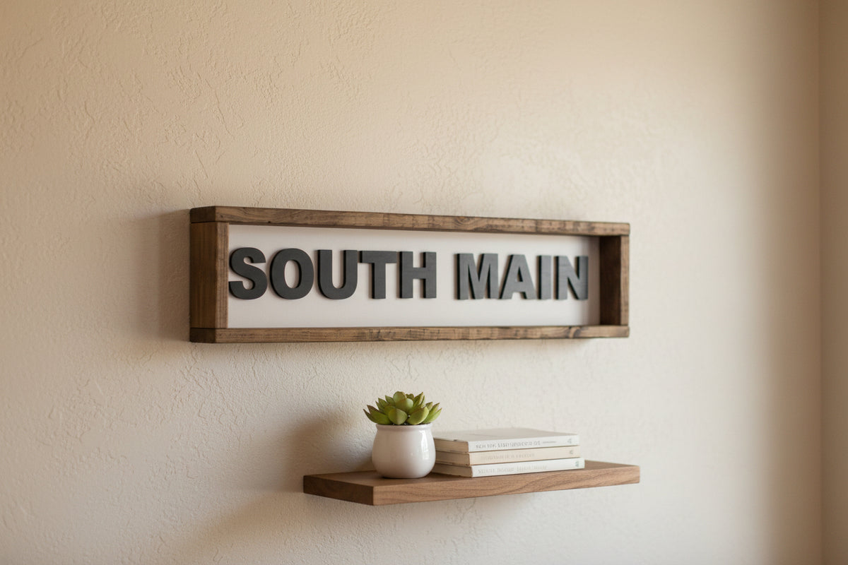 South Main Sign 24x6