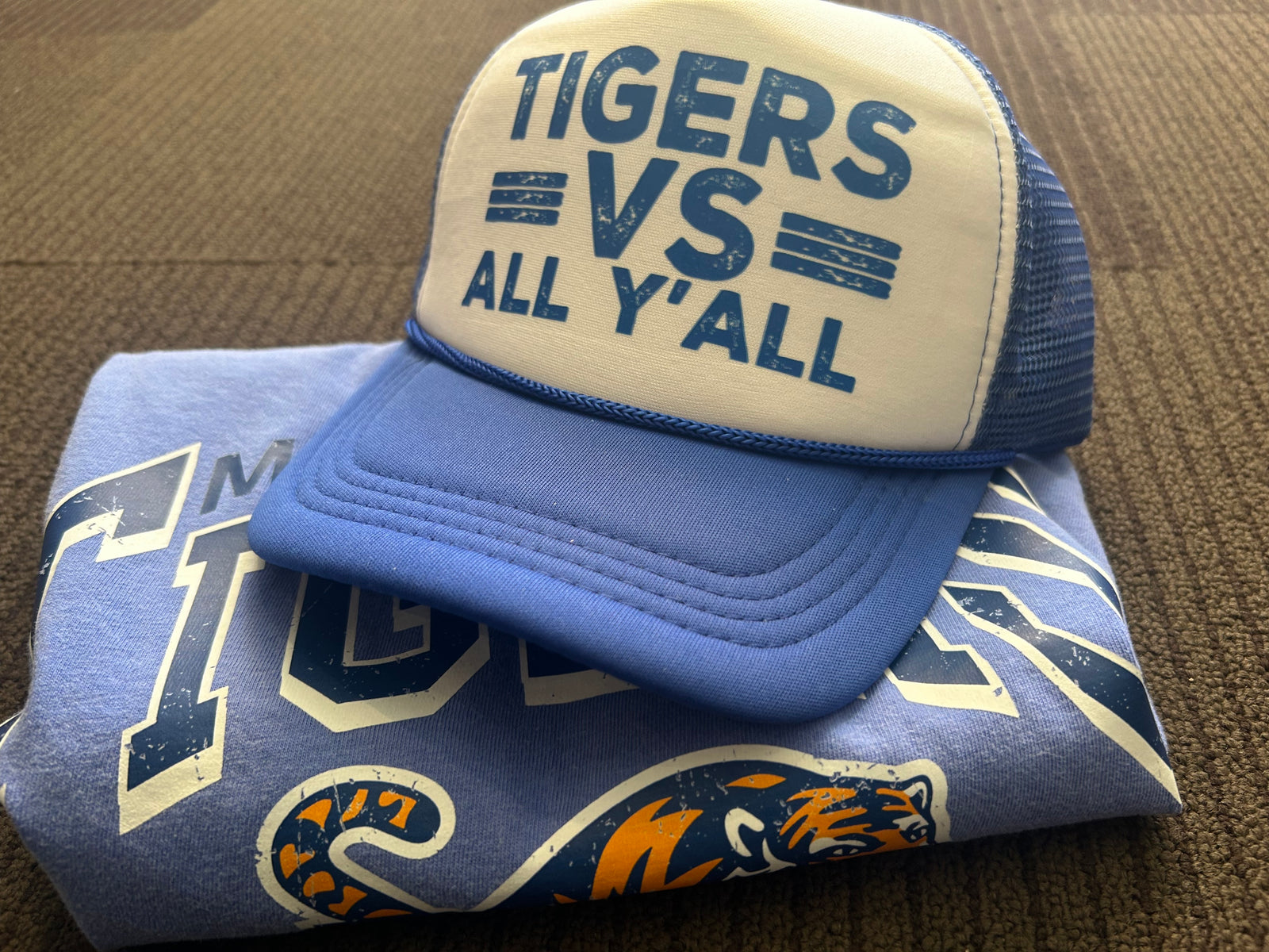 Tigers vs All Y'all Mascot Trucker Ballcap
