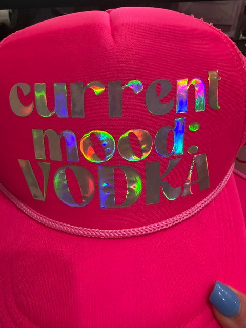 TRUCKER CAP Current Mood Vodka PinkGold