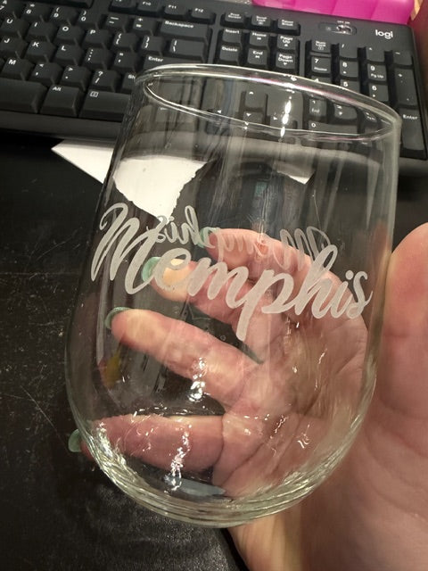 Memphis Stemless Wine Glass-17oz