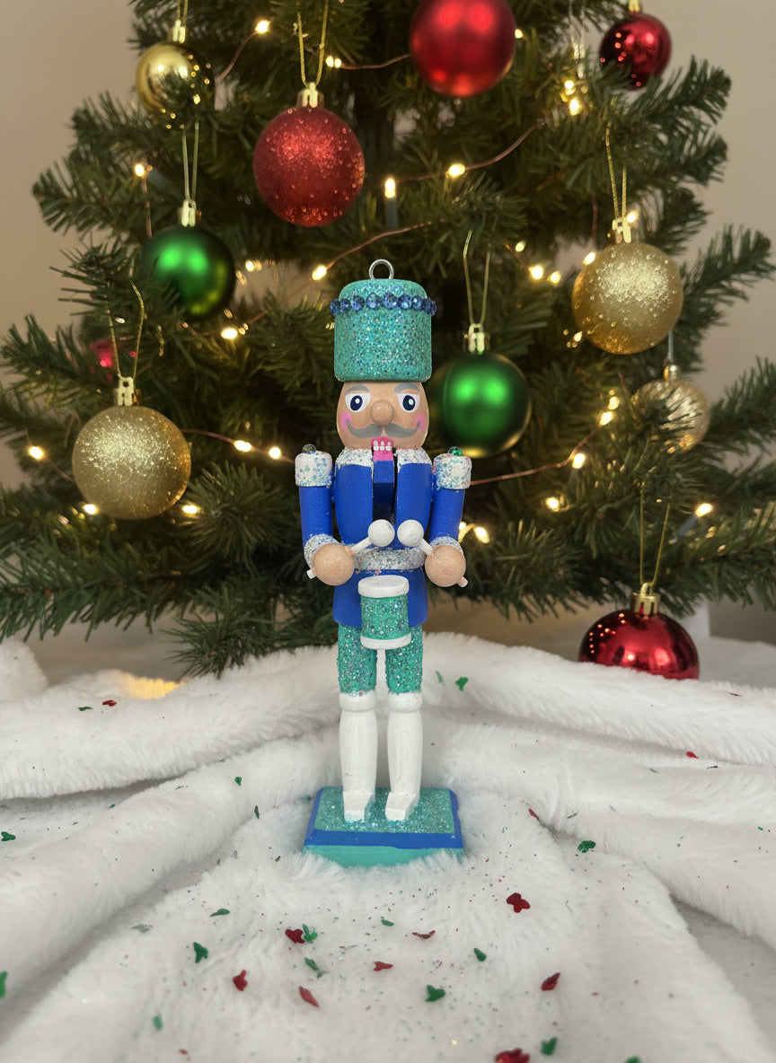 Drummer and Star 6" Nutcracker by Local Kim Cook