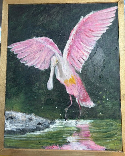 Pink Bird by Local Artist Judy Vandergrift