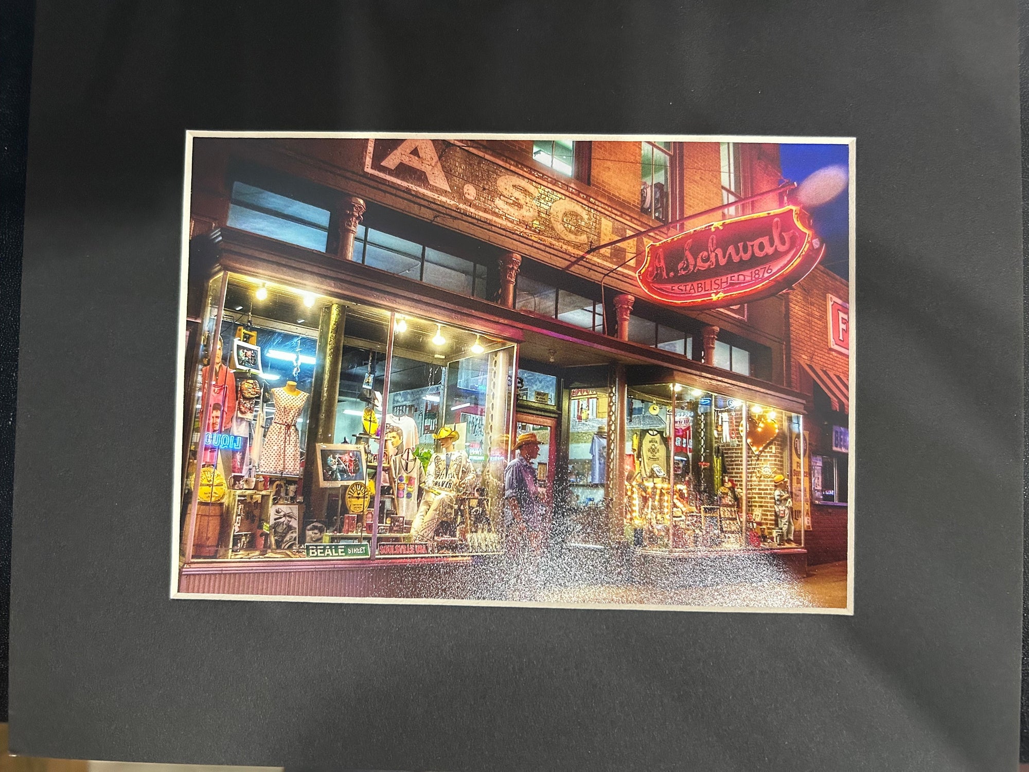 "A Schwabs" Matted Photograph by Karen Pulfer Focht