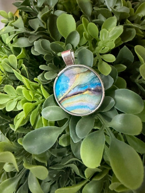 Multi-Color Round Pendants- by Local Memphis Artist Sandra Barrett