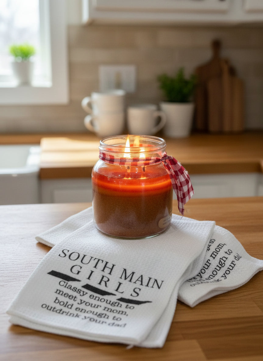 South Main Girls Funny Hand -Dish Towel